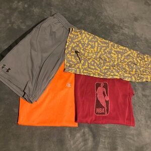 UA, Champion, Nike, NBA bundle.